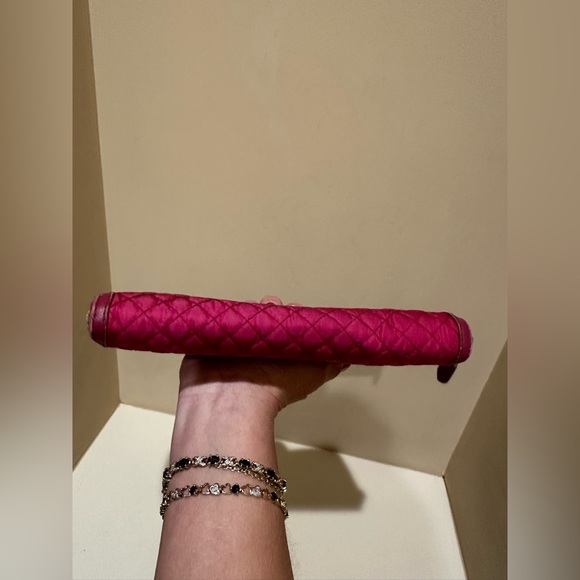 Prada Soft Calf Quilted Raspberry Zippy Wallet - Picture 12 of 16